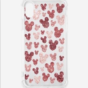 iPhone X Rose Gold Mickey phone case